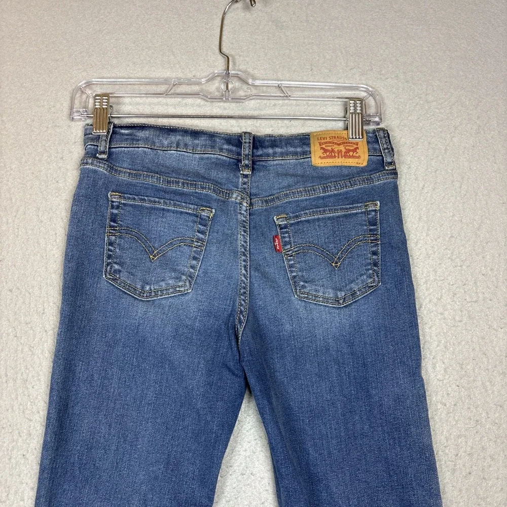 Youth Levi's Boot Cut Blue Jeans Size 10 Reg with Adjustable waist